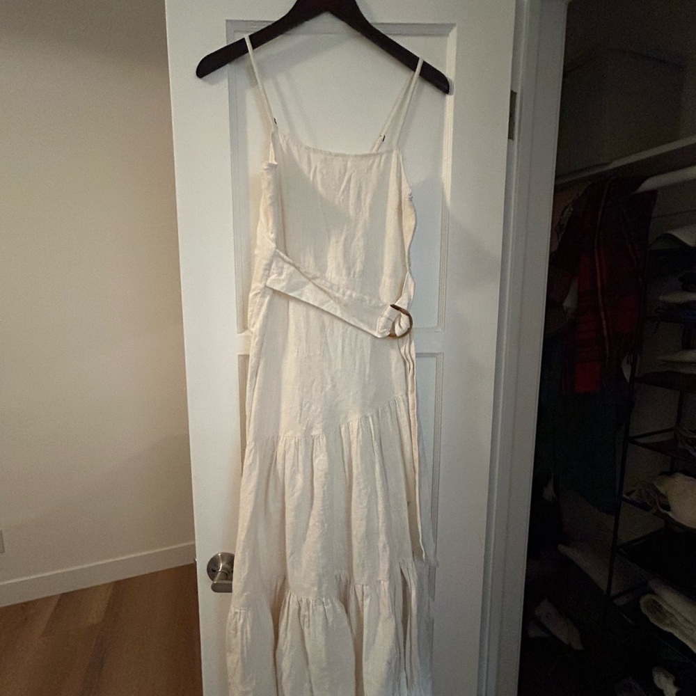 Elegant Cream Maxi Dress